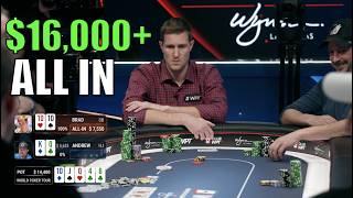 SET In 16000 ALL IN Pot vs FriendMentor Vegas Matt Jams And I Have The Nuts Poker Vlog Ep 289 [upl. by Eirtemed]