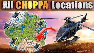 All 5 CHOPPA Locations Full Guide  Fortnite Season 2 Chapter 3 [upl. by Aowda]