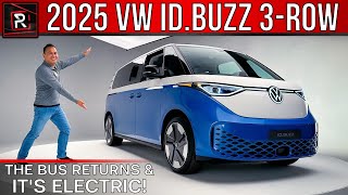 The 2025 Volkswagen IDBuzz 3Row Is An Electric Bus Designed To Make Vans Cool Again [upl. by Asum]