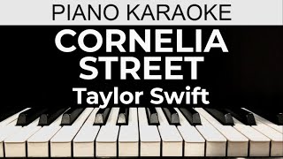 Cornelia Street  Taylor Swift  Piano Karaoke Instrumental Cover with Lyrics [upl. by Aniara]