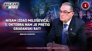 INTERVJU General Nebojša Pavković  Nisam izdao Miloševića pretio je građanski rat 1692018 [upl. by Yedorb163]