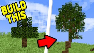 HOW To Build CUSTOM TREES in Minecraft 120 [upl. by Ainslee]