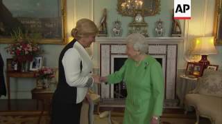 Queen Elizabeth II meets Croatian president [upl. by Anua]