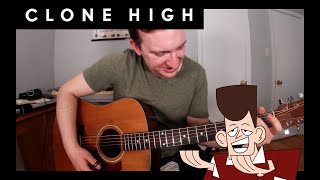 Clone High Theme  Fingerstyle Guitar Cover  Free Tabs Jacob Neufeld [upl. by Hotze]