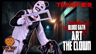 Trick or Treat Studios Terrifier Bloodbath Art the Clown Retro Figure TheReviewSpot [upl. by Enoch]