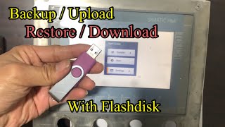 Tutorial Backup  Restore HMI Siemens KTP 700 [upl. by Chew]