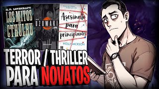 🔪📕 10 LIBROS de TERROR  THRILLER para PRINCIPIANTES [upl. by Karalynn388]