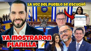 Nayib Bukele Hace Hablar a los Diputados de Nuevas Ideas  Muestran Planillas [upl. by Risser116]