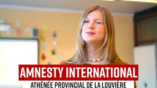 🕊️ Amnesty International à LAthénée Provincial de La Louvière 🕊️ [upl. by Animor]