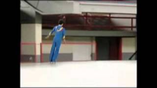 Patinaje artístico Técnica salto ingles [upl. by Lesiram]