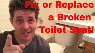 Toilet Seat Repair or Replacement [upl. by Giustina]