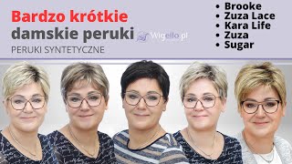 Wigello peruki fryzury bardzo krótkie krótkie modne peruki [upl. by Greenleaf]