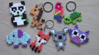 Easy Perler Bead Animal Keychains amp Magnets 1 [upl. by Clarke]