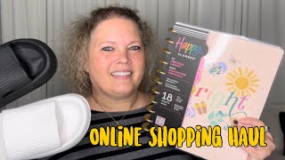 Online Haul amp Try On  Happy Planner Holly Hobbie Strawberry Shortcake Shein amp Pillow Slides [upl. by Ecirahs]