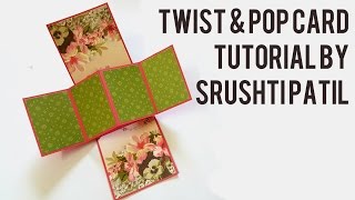 Twist amp Pop Card Tutorial by Srushti Patil [upl. by Trela]