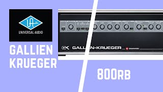 UAD  GallienKrueger 800RB Bass Amp Plugin Fender Jazz Bass American Standard [upl. by Armilda]