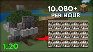 BEST 120 TREE FARM TUTORIAL for Minecraft Bedrock MCPEXboxPS4Nintendo SwitchPC [upl. by Ynatsyd]