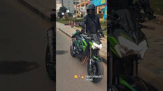 Z900 exhaust soundshortsviral sportbike z900 kawasakiz900 youtubeshorts rider viralshort [upl. by Perreault]