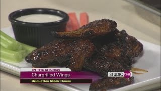 Studio 10 Chargrilled Chicken Wings from Briquettes Steakhouse [upl. by Lemraj104]