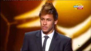 Neymar Wins FIFA quot PUSKAS quot Award For Best Goal Of 2O11 [upl. by Ferrell]