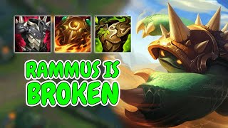 RAMMUS IS THE BEST JUNGLER  Crazy Games with Rammus  Season 14 League of Legends Jungle Guide [upl. by Aiehtela478]