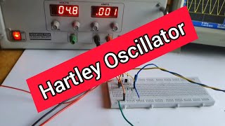 Hartley Oscillator Circuit  Diploma Electronics  BTECH  EDC Experiment  Breadboard [upl. by Cila]