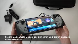 Steam Deck OLED Unboxing einrichten und erster Eindruck [upl. by Moir]