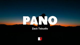 Pano Lyrics  Zack Tabudlo [upl. by Tucky]