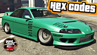 quotNEON REDquot Modded CREW Color HEX CODE  GTA ONLINE [upl. by Aymer457]