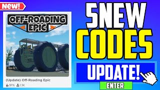 SECRET UPDATE  OFFROADING EPIC CODES 2024 UPDATE [upl. by Acinorehs964]