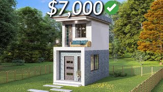 3x6 Meters Tiny House Design  Small 1 Bedroom House [upl. by Ahsienyt]