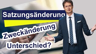 Satzungsänderung oder Zweckänderung bei Vereinen  Macht das einen Unterschied [upl. by Phil968]