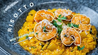 Feed Bistros TIGERREJE RISOTTO med saffron og parmesan  Jacob Jørgsholm [upl. by Aninnaig]