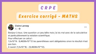 Exercice corrigé  PRIORITÉS DE CALCUL — MATHS CRPE [upl. by Kinnard]