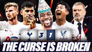 EXPRESSIONS BIRTHDAY CURSE FINALLY BROKEN Tottenham 31 Crystal Palace EXPRESSIONS REACTS [upl. by Terencio]