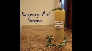 Rosemary Mint Shampoo DIY Homemade [upl. by Pulling]