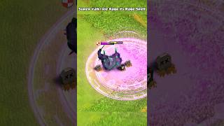 Super Valkyrie rage Vs Rage spell  Clash of clans  shorts clashofclans coc [upl. by Ynamreg]