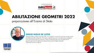 Abilitazione Geometri 2022  Guida alla preparazione dellEsame di Stato [upl. by Aciraj920]