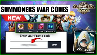 NEW SUMMONERS WAR CODES 2024  VALID PROMO CODE SUMMONERS WAR SKY ARENA [upl. by Nyleuqcaj]