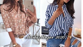 💋Moda 2020 OUTFITS CON CAMISAS DE MODA ROPA DE MODA 2020 [upl. by Akirej178]