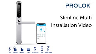 PROLOK Slimline Multi smart lock Multipoint UPVC door installation video [upl. by Darrick]