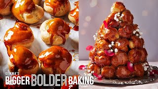 How to Make a Croquembouche Profiteroles Tower StepbyStep [upl. by Anitsirhcairam]