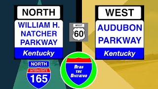 KY PARKWAYS William H Natcher Parkway NORTH  Audubon Parkway WEST [upl. by Yatnohs]