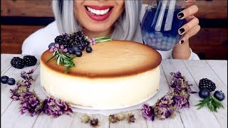 ASMR Eating Cheesecake amp Boba Tea with Update [upl. by Heather]