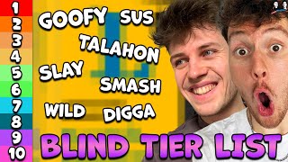 BLIND TIER LIST Wir ranken alle JUGENDWÖRTER der letzten Jahre [upl. by Aiehtela280]