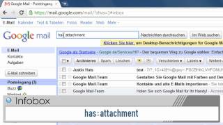 Google Mail Mail mit Anhang finden [upl. by Meesan]