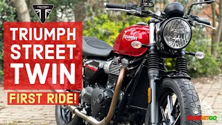 Triumph Street Twin REVIEW  Triumph Street Twin Sound  First Ride [upl. by Ferguson]