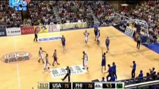 Jones Cup 2012 USA vs Smart Gilas Pilipinas Highlights [upl. by Aicenav]