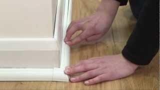 DLine 22x22mm Quarter Round Trunking ClipOver HowtoInstallation Video [upl. by Inafit]