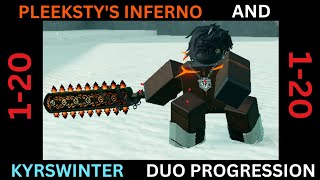 Pleekstys Inferno and Kyrswinter Duo Progression 120  Deepwoken [upl. by Admama]